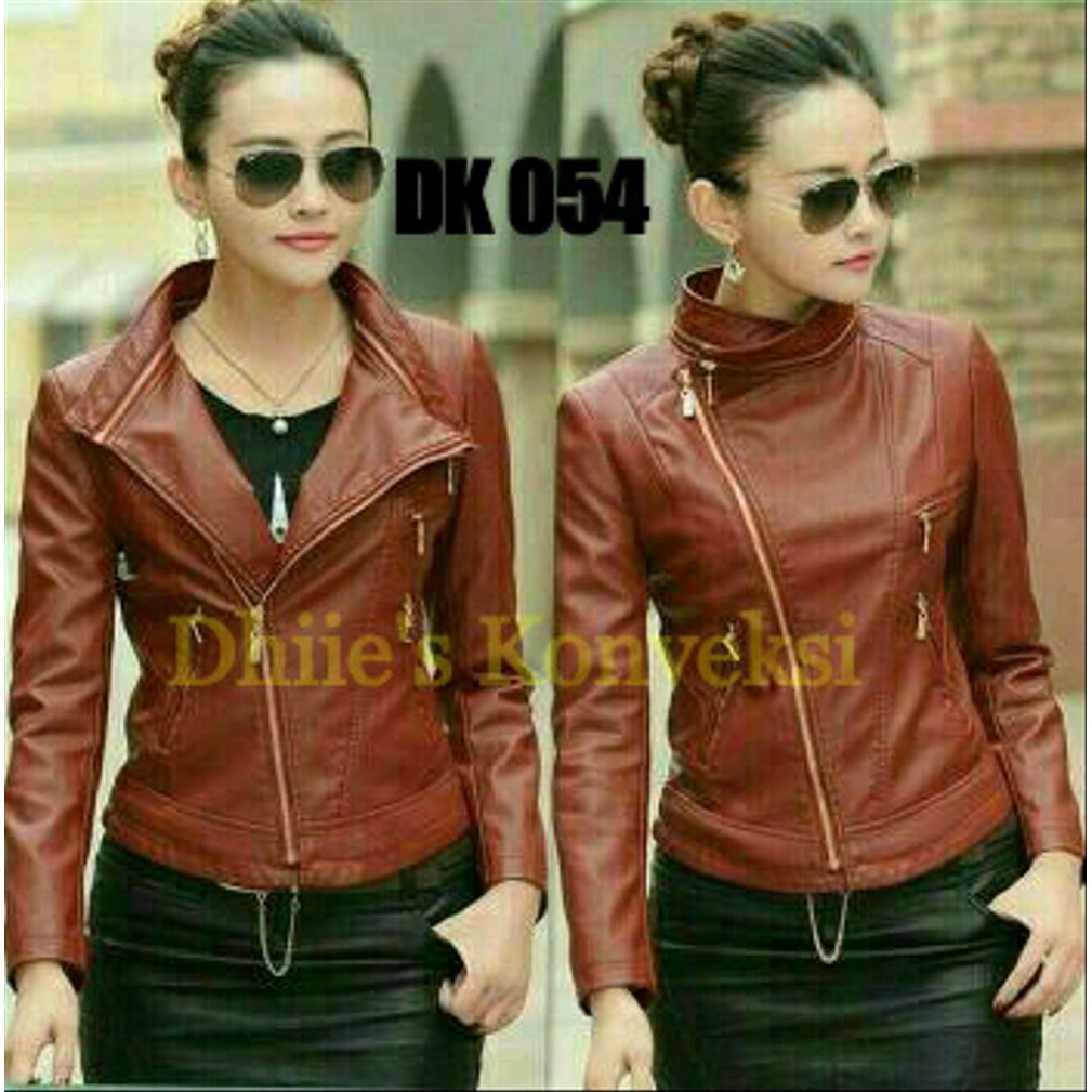 Termurah jaket blazer semi kulit wanita 09 mirip kulit domba &Jaket kulit wanita. jaket kulit garut
