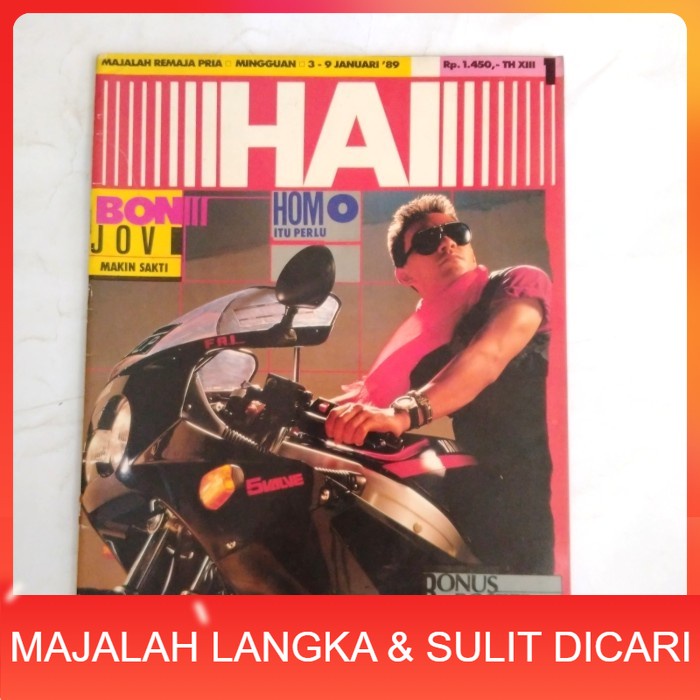 Majalah HAI No.1 Jan 1989 Cover HENRY HENDARTO + POSTER KALENDER Langka