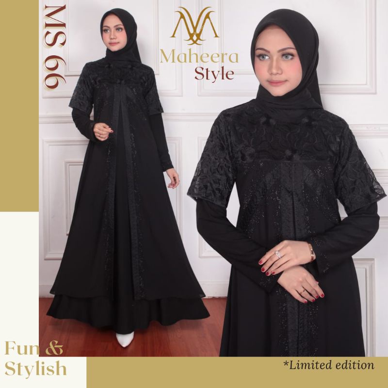 PROMO TOKO BARU!! ABAYA BORDIR PREMIUM || by: Maheera Style