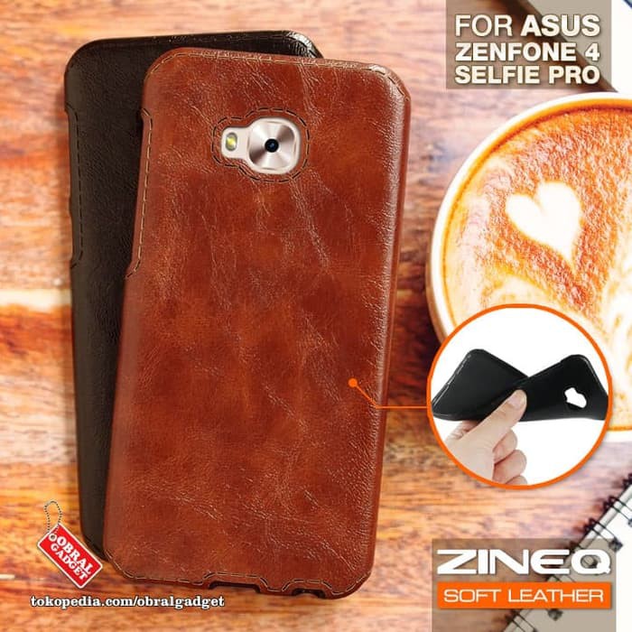 Soft Leather Case Asus Zenfone 4 Selfie Pro ZD552KL Softcase Casing