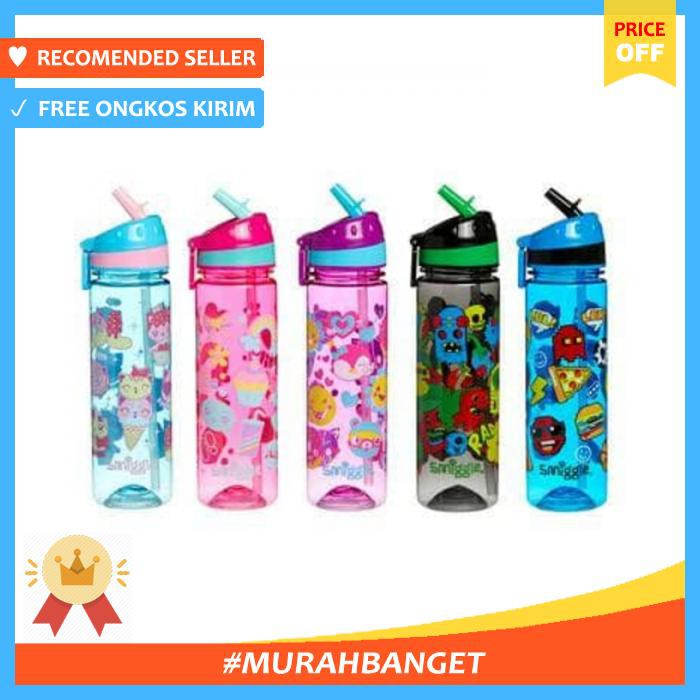 Smiggle Talk Drink Up Straight Bottle Botol Minum Anak Smiggle - Bekal - Botol Minum & Termos