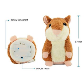 Talking Hamster Mainan  Boneka  Hamster Bisa  Bicara  dan 