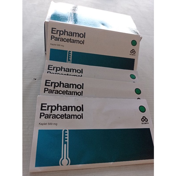 Erphamol Paracetamol 1 Strip 10 kaplet