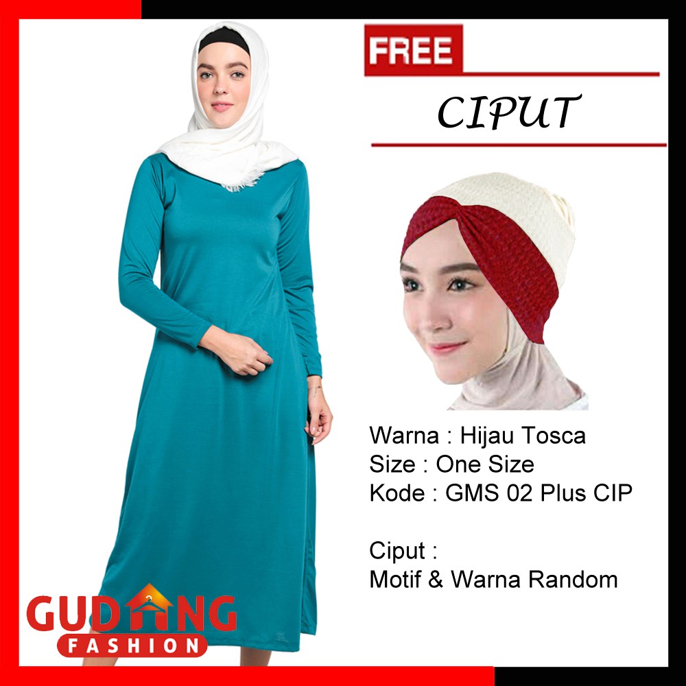 Gamis Muslimah Modern Terbaru Plus Free Ciput (COMB)