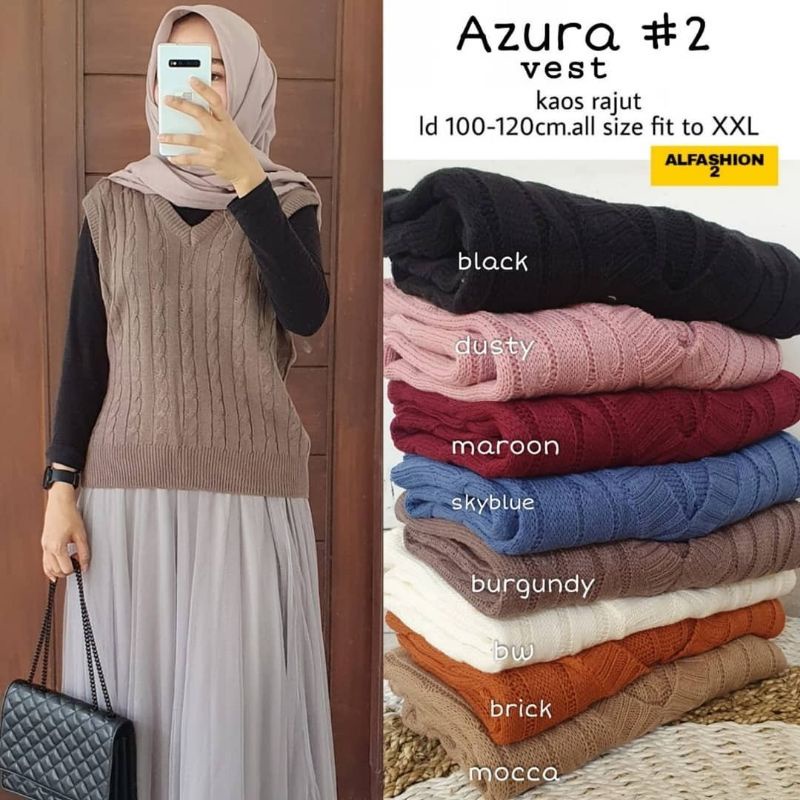 Azura #2 Vest rajut vesty rajut import outer wanita vesty wanita vest wanita vesty import