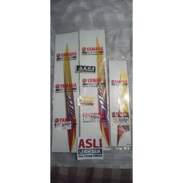 stripping striping stiker body Yamaha Mio sporty kuning 2004 5tl 5TL original nos