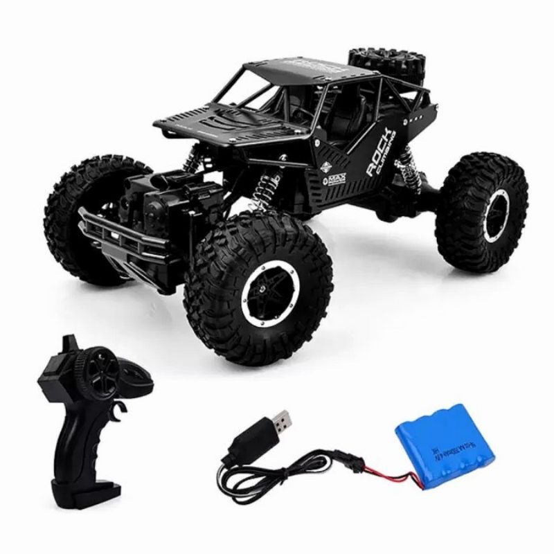 MAINAN ANAK MOBIL OFROAD REMOTE CONTROL RC ROVER 4WD 4X4 SCALA 1:14 FREKUENSI 2,4GHZ BODY METAL ALLO