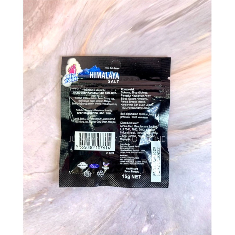 (JSO) Permen himalaya lemon salt 15 gr / himalaya salt candy lemon mint