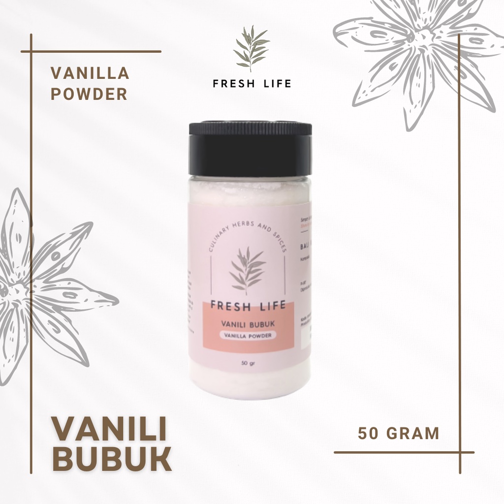 

Vanila Bubuk (Vanilla Powder) Fresh Life 50 gr