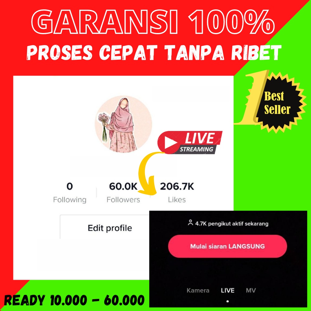 Akun Tiktok Shop Fyp Real Follower Aktif Indo Murah GARANSI