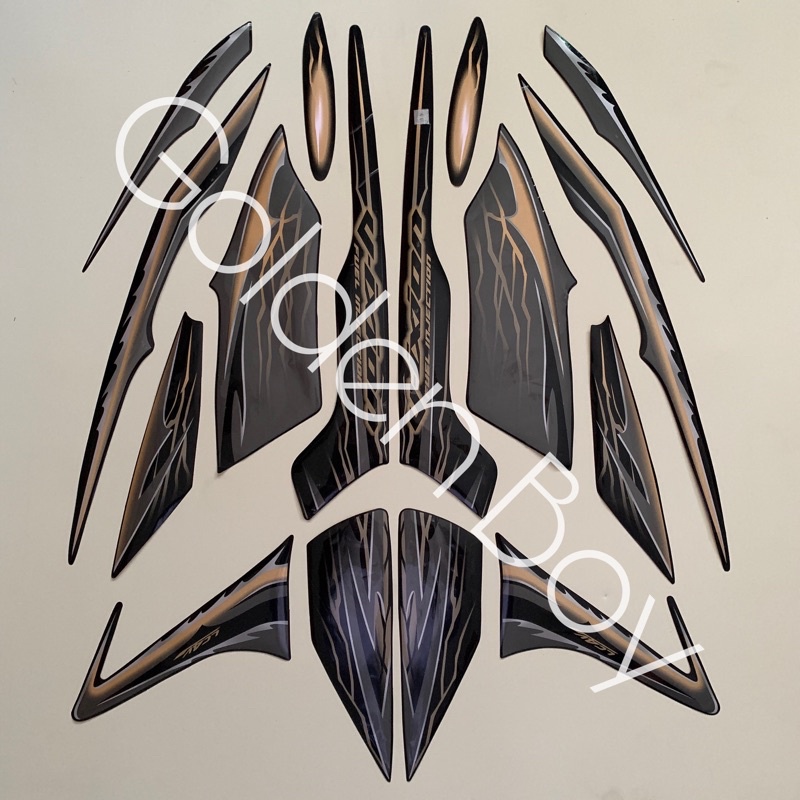 Striping Vixion old vixion lama 2011 warna hitam Stiker Vixion old vixion lama 2011 warna hitam Stic