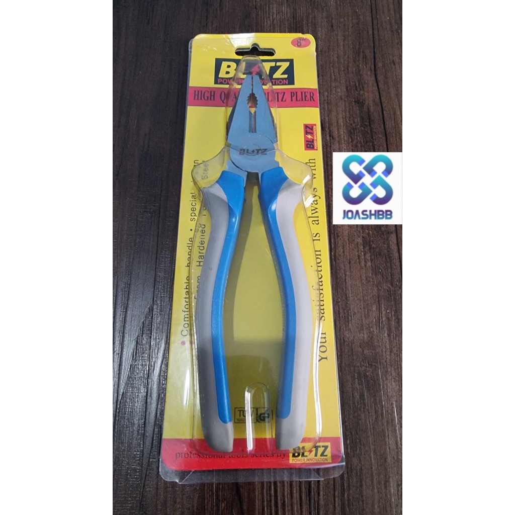 Tang Kombinasi Blitz PRES 8&quot; inc (20cm) KARET BLITZ SUPER PREMIUM