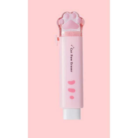 Penghapus Mekanik Anak Perempuan Sekolah Push Pull Cat Paw Lucu Aesthetic Cute Eraser Stationery