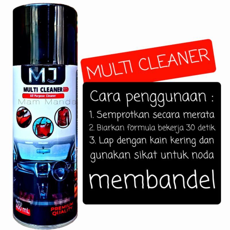 MJ Multi Cleaner Pembersih Jaket kulit / Tas / Dompet / Interior Mobil 400 ml