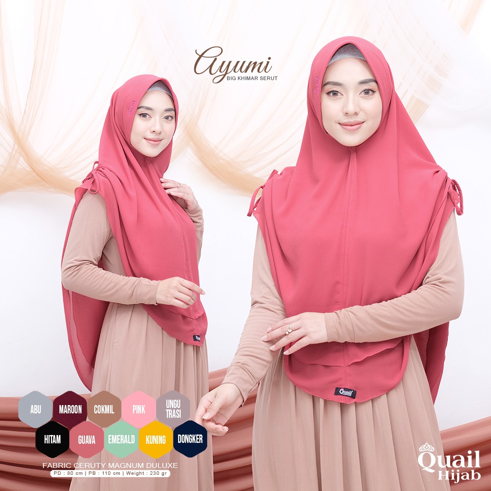 [ NEW ] Big Khimar AYUMI Quail Hijab Original