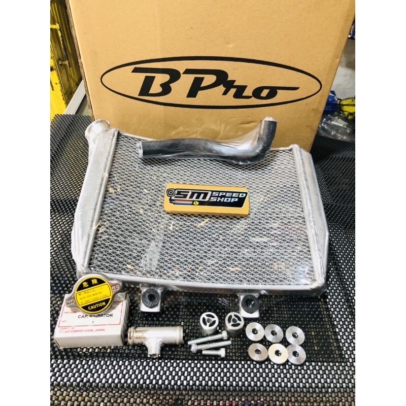 Radiator Aluminium Bpro SMALL Kawasaki Ninja 150 R RR-KR ZX Radiator B Pro Non GAMBOT Spac & Mc28
