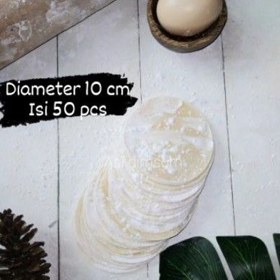 

Kulit dimsum TIPIS diameter 10 isi 50 pcs