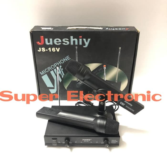 Mic Wireless JUESHIY JS 16V Dual Handle Garansi 1 Tahun
