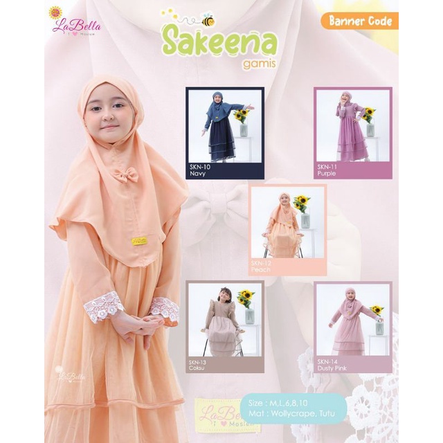 SET GAMIS ANAK SAKEENA BY LABELLA