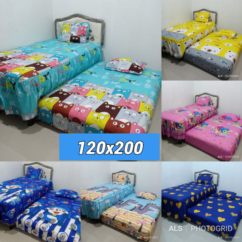 Sprei bed sorong anak 2in1 uk 120x200 sprei susun sprei anak homemade