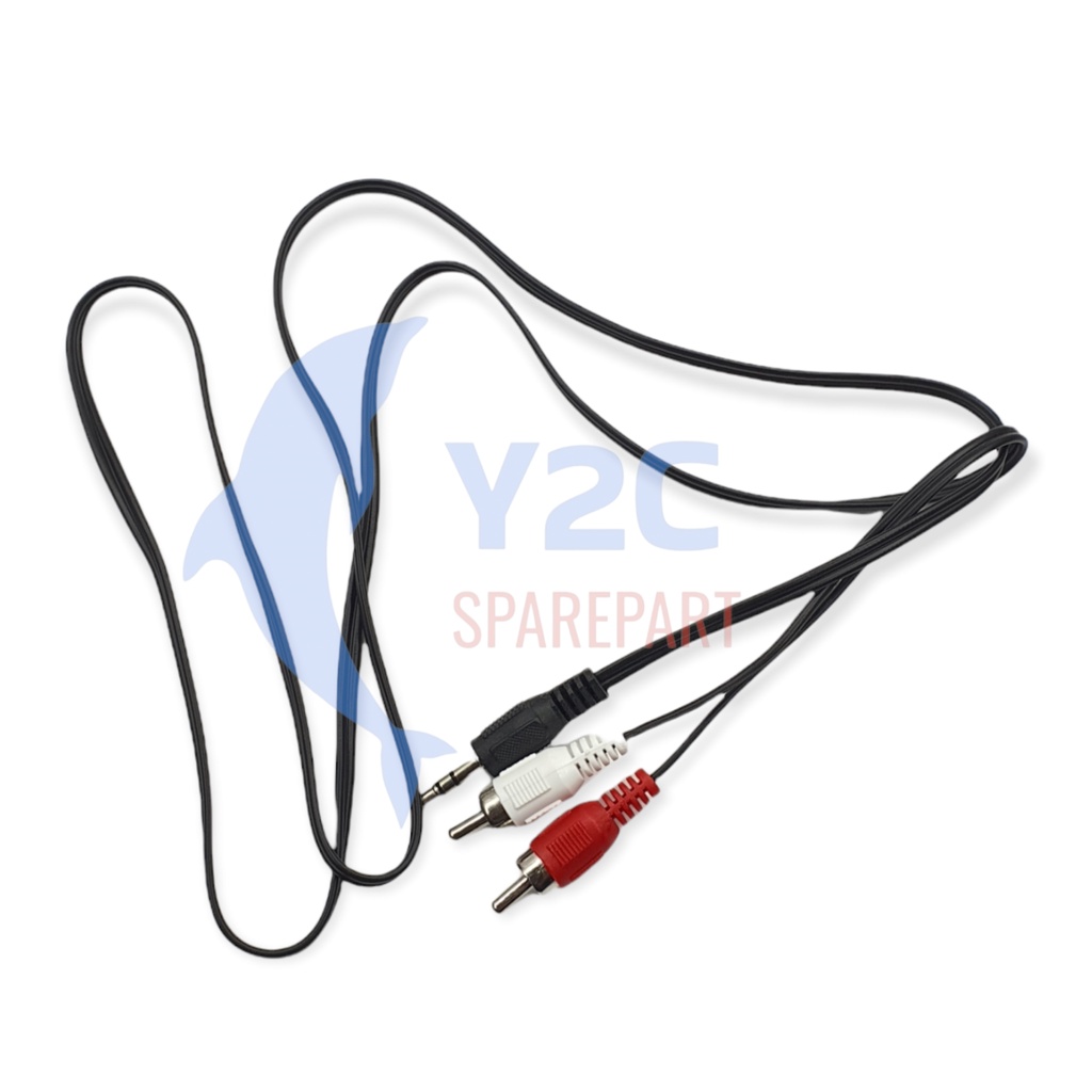 KABEL AUX AUDIO 2IN1 UNTUK HP KE JACK SPEAKER 3.5MM / KABEL SAMBUNGAN SPEAKER MURAH TERMURAH