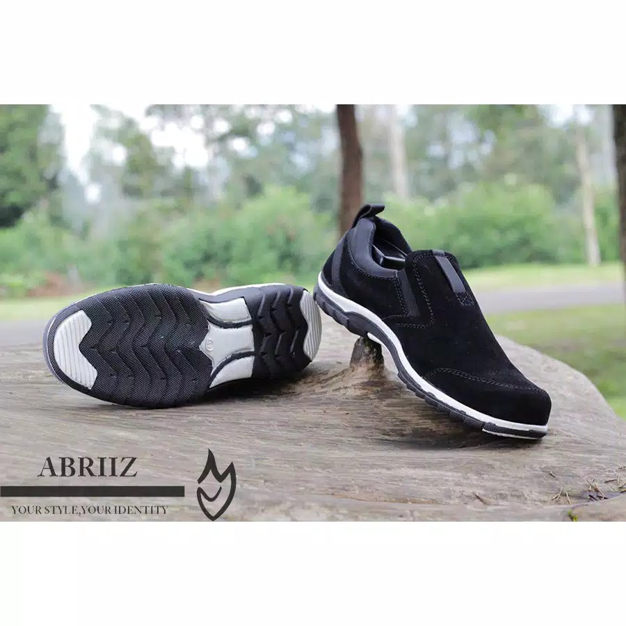 Promo - Sepatu Casual slop Pria Walkers Abriz CTz Hitam Kasual santai Kerja Pria Murah