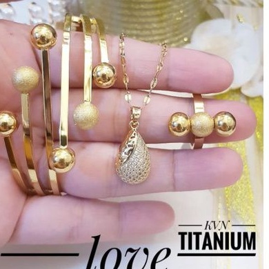 TiTanium Set perhiasan wanita DC14