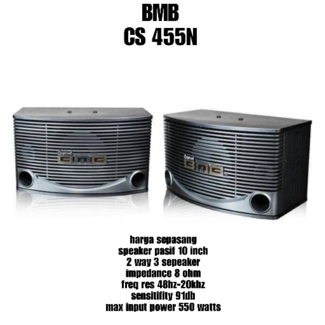 SPEAKER PASIF 10 INCH BMB CS 455N ORIGINAL