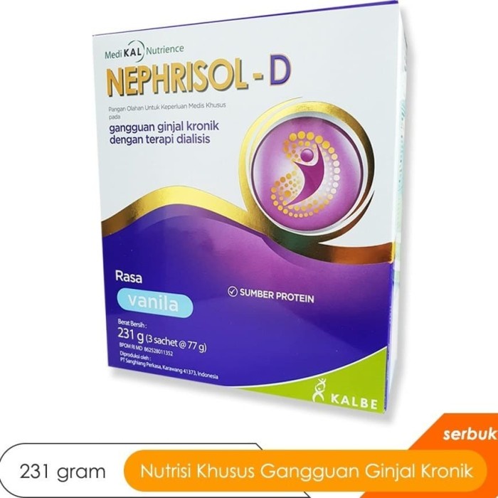 

fe20111 Nephrisol D Rasa Vanilla Isi 231 G Xa201As