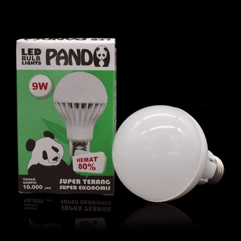 Lampu PANDA 1 Set (Dapat 4 Box = 3 Watt, 5 Watt, 7 Watt, 9 Watt) Panda Led Bulb Light Lampu Hemat