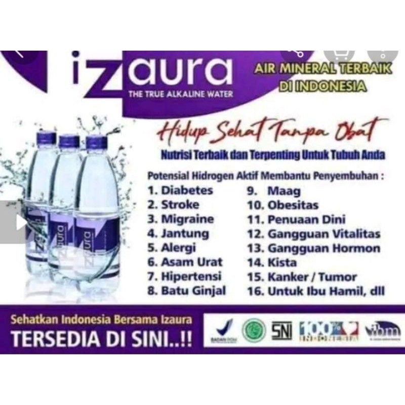 Izaura Water Air alkali PH diatas 8