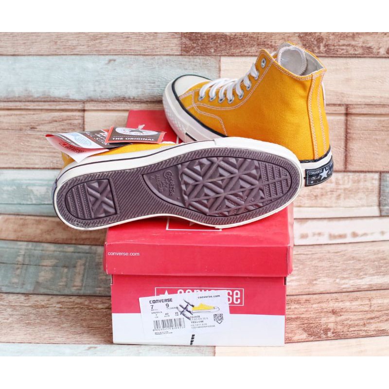 SEPATU CONVERSE CT 70's High PREMIUM Glosy/Mengkilap yellow