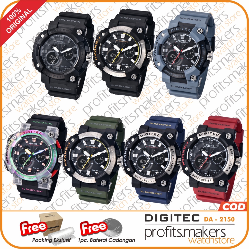 DIGITEC DA 2150 / DA-2150 / DA 2150 DG SPECIAL EDITION Watch Jam Tangan ORIGINAL