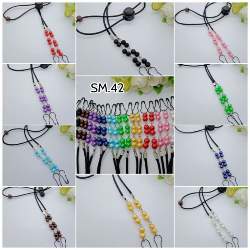 kalung masker 2in1 strapmask konektor mutiara murah SM.42