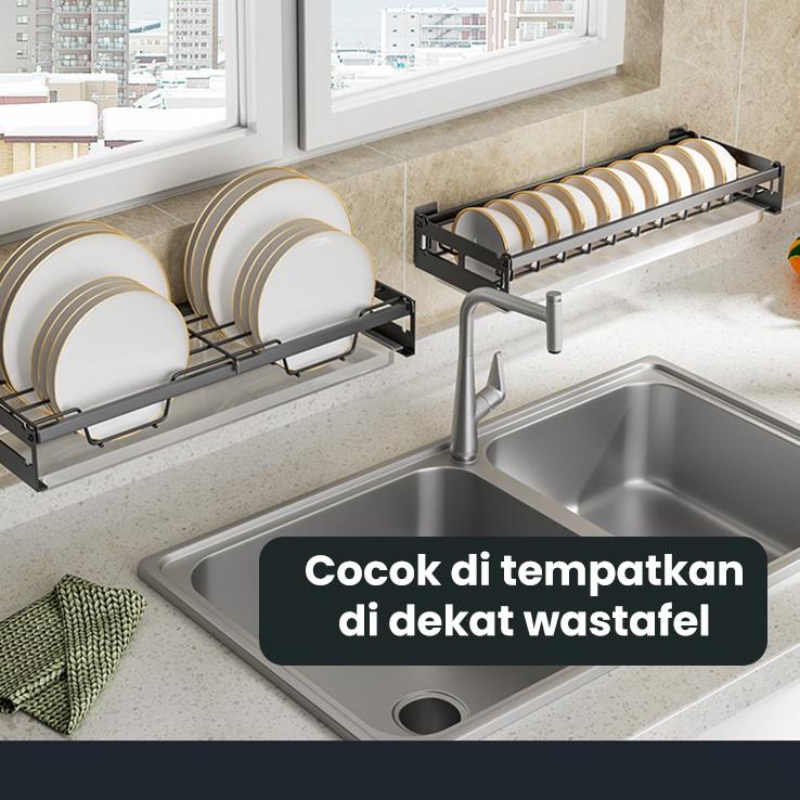 Good Quality Starlight Rak Piring Gantung Wastafel Rak Peniris Piring Mangkuk Dinding Rak Piring Gan