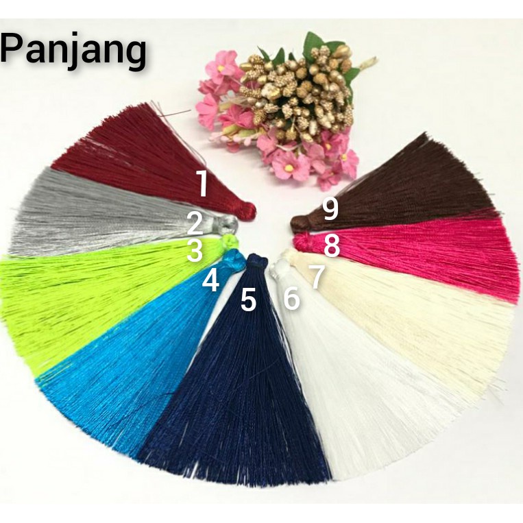 1 BUAH - RUMBAI TASEL 8,5 CM | TASSEL RUMBAI