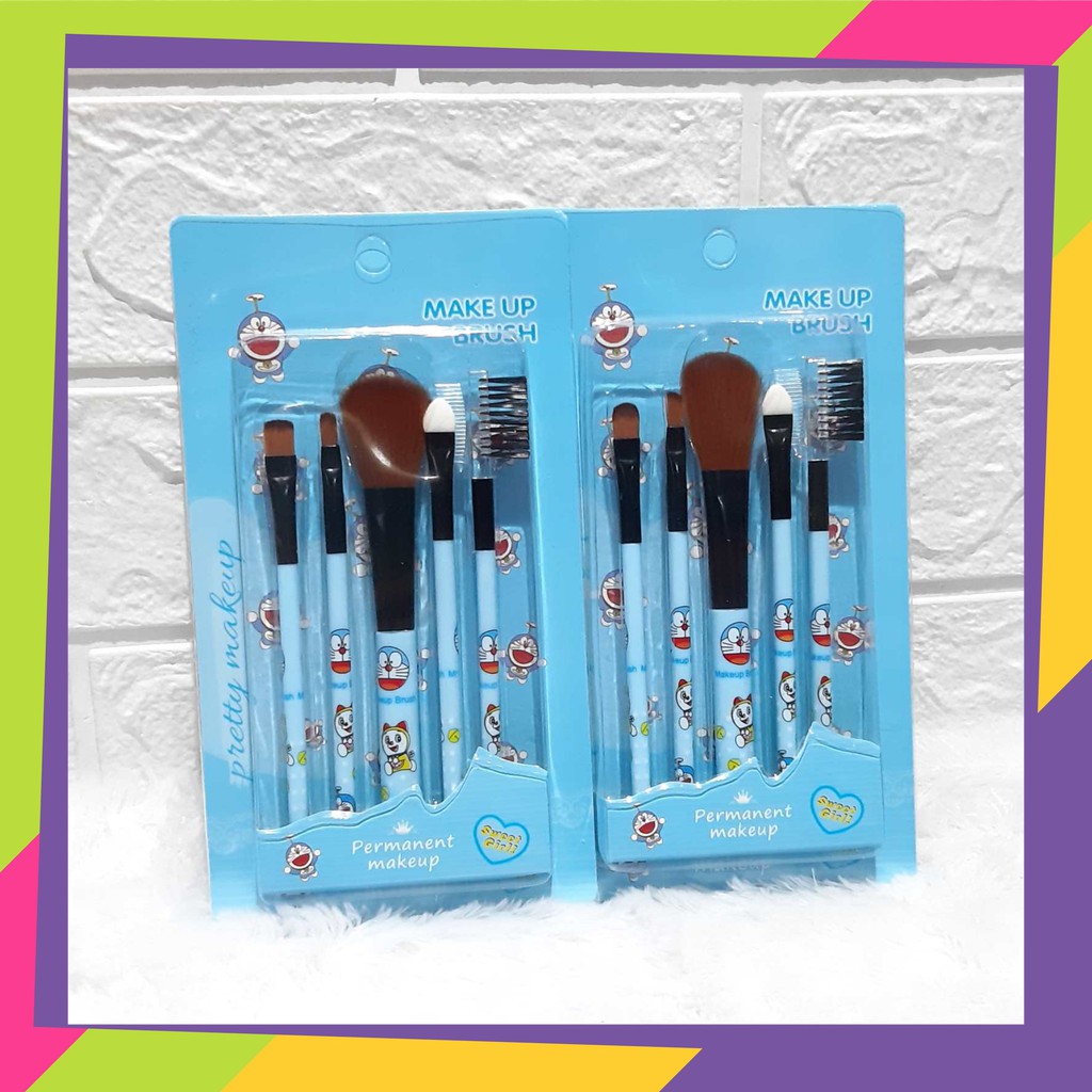 1128 [1set] Kuas make up muka / Kuas brush hias wajah