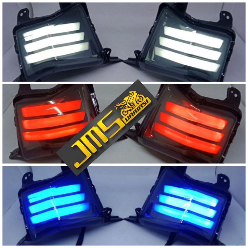 lampu sen led merah/putih/biru plus sen kuning  nmax old nmax lama