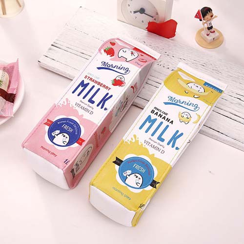 

OILA tempat pensil kotak susu stationary lucu korea alat tulis (2D5) stp014