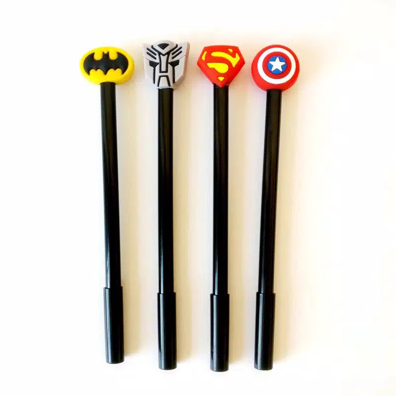 

pulpen gel bentuk super hero - pulpen lucu - pulpen import - pulpen lucu