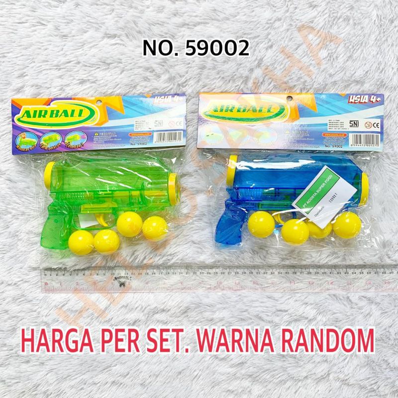MAINAN NO. 59002 AIR BALL PISTOL PISTOLAN TEMBAK TEMBAKAN ISI PELURU BOLA AIRBALL