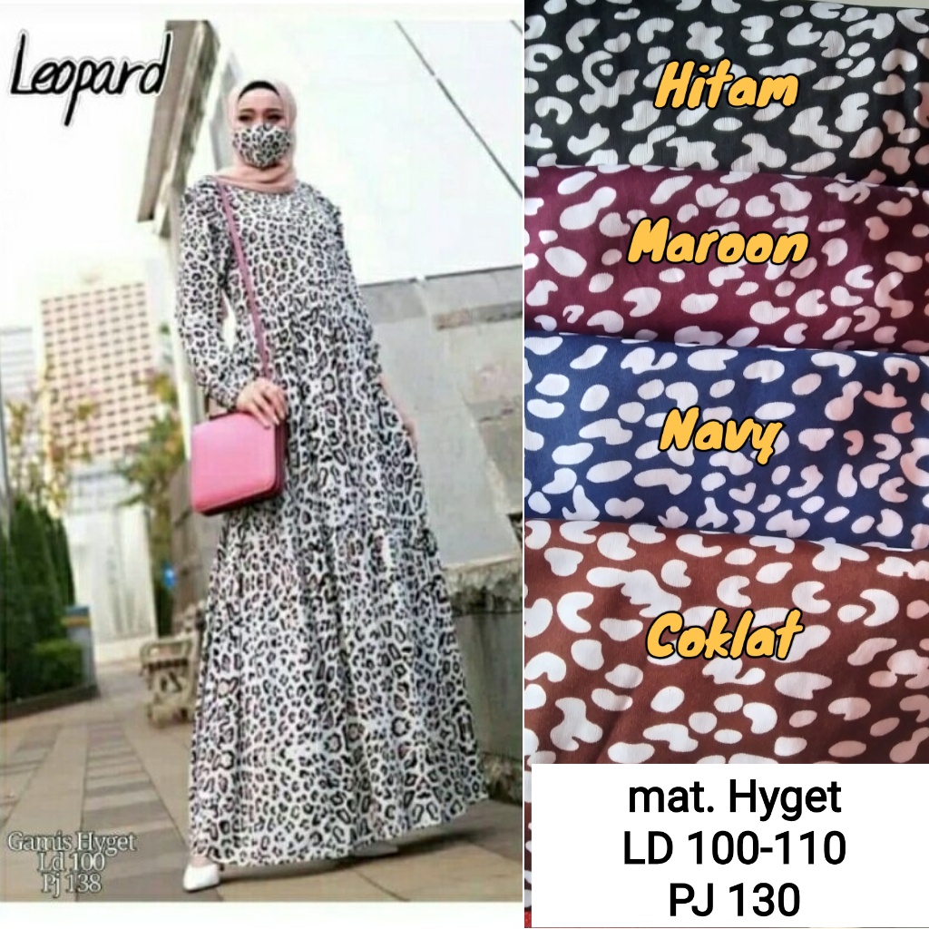 GAMIS SYAR'I HYGET MOTIF - gamis motif bunga hyget busui TRENDY