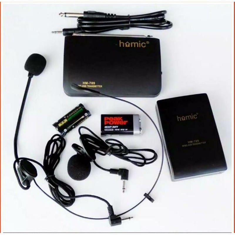 Mic/Microphone JEPIT / CLIP / BANDO WIRELESS Homic HM-709 ORIGINAL