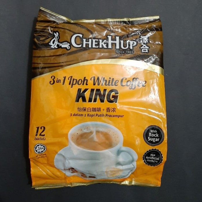 

MURAH Chek Hup 3in1 Ipoh White Coffee King 480gr (12sachet x 40gr)