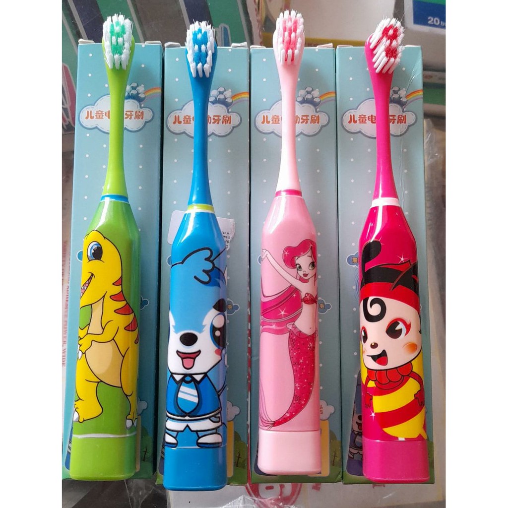 [BIKIN HEPI ANAK] - Sikat Gigi Elektrik Anak-Anak - H417 - Multi-Color