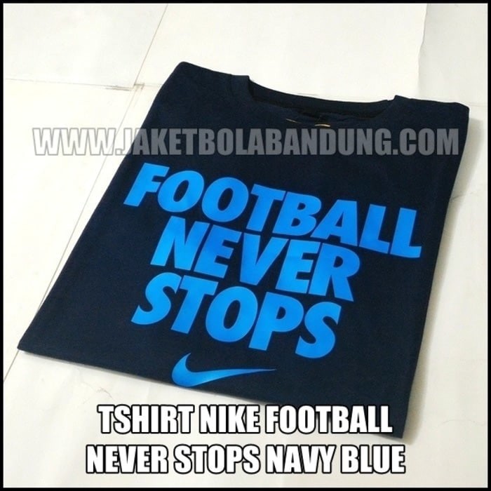 Kaos Tshirt Baju Combed 30S Distro Football Never Stops