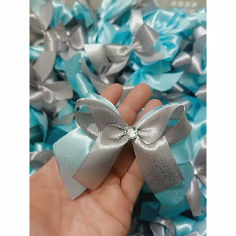 

pita satin jadi double layer isi 20 pcs