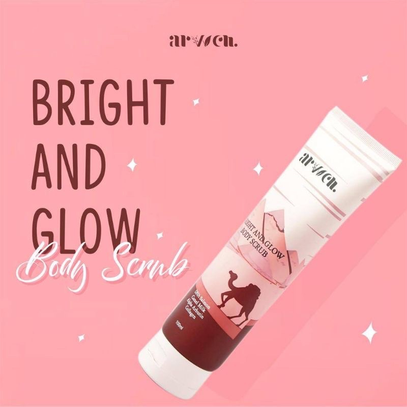 ARVVEN BRIGHT AND GLOW BODY SERUM &amp; BODY SCRUB