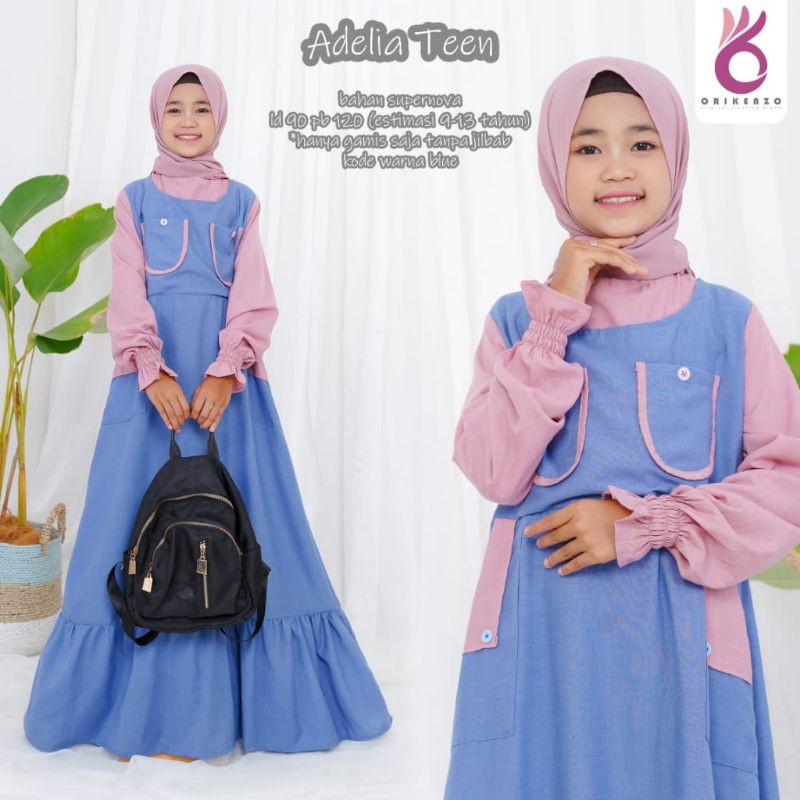 Baju muslim remaja gamis remaja AbG 9-13 tahun original