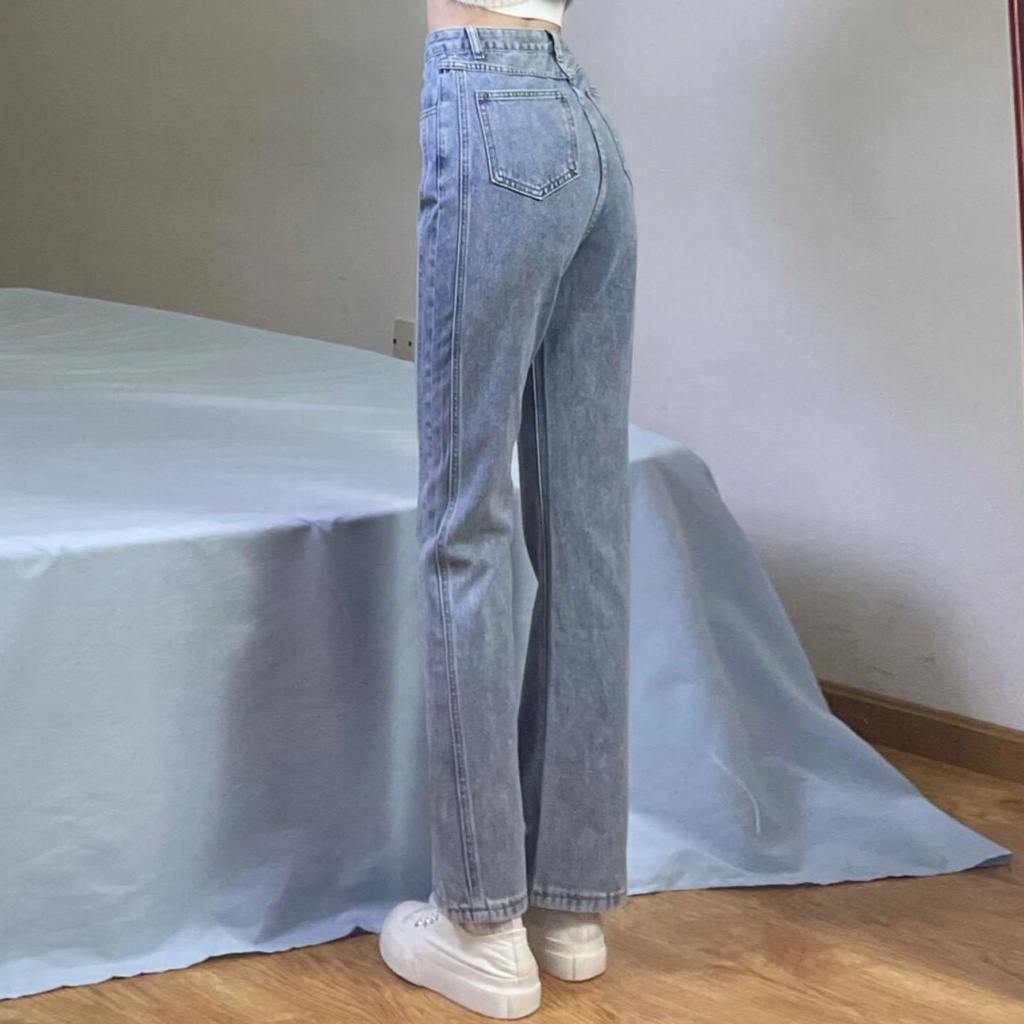 celana jeans wanita//celana panjang wanita// straight fit jeans wanita